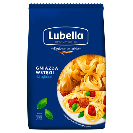 Lubella Makaron Gniazda Tagiatelle wstęgi 400 g