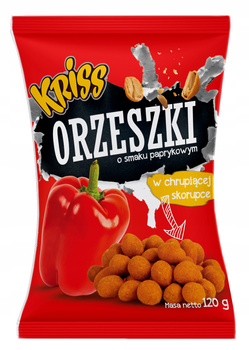 Kriss orzeszki ziemne w panierce o smaku paprykowym 120g