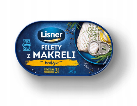 Lisner Filety z makreli w oleju 170g