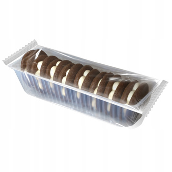 DELICPOL CZARNA LEJDI BISZKOPTY KAKAOWE Z GALARETKĄ WIŚNIOWĄ I KREMEM WANILIOWYM 125G