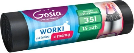 GOSIA WORKI NA ŚMIECI 35L Z TAŚMĄ