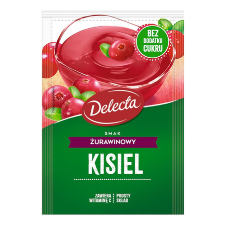 Delecta Kisiel Żurawinowy 38g