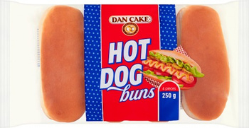 DAN CAKE Hot Dog buns 4szt 250G