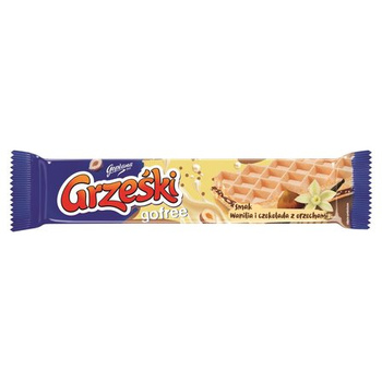 GRZEŚKI GOFREE WANILIA-CZEKOLADA Z ORZECHAMI 33G