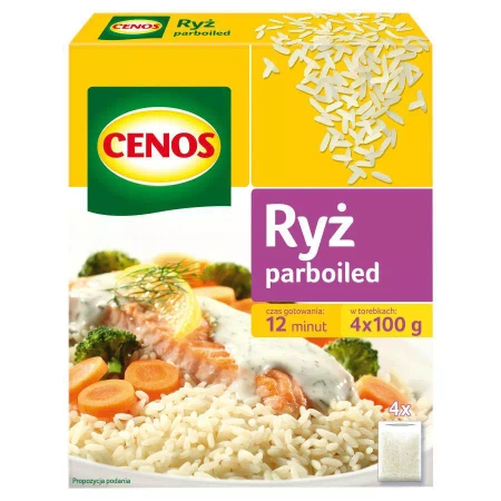 CENOS RYŻ PARBOILED 4X100G