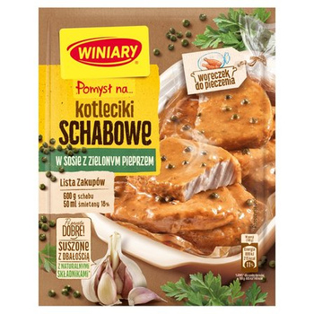WINIARY POMYSŁ NA KOTLECIKI SCHABOWE W SOSIE Z ZIELONYM PIEPRZM 44/40G