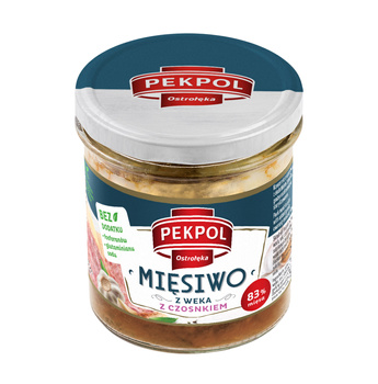 PEKPOL MIĘSIWO Z WEKA Z CZOSNKIEM 280G