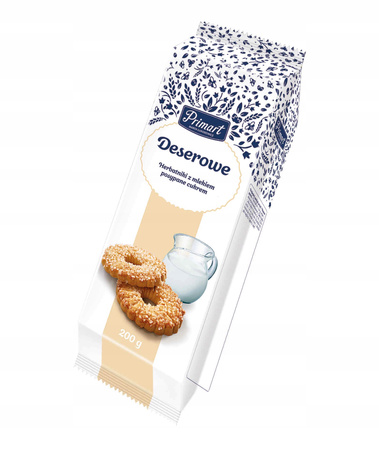 PRIMART HERBATNIKI DESEROWE Z CUKREM I MLEKIEM 200G