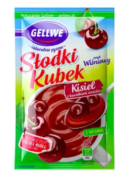GELLWE KISIEL SŁODKI KUBEK WIŚNIOWY 28G