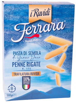 MAKARON FERRARA 500G PENNE RIGATE i Ruvidi Bronzo