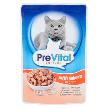 PREVITAL KARMA MOKRA Z ŁOSOSIEM W SOSIE 100G