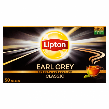 LIPTON EARL GREY CLASSIC HERBATA CZARNA 75 G (50 TOREBEK)