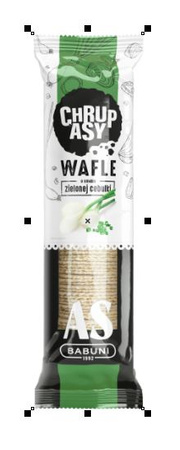 Chrupasy Wafle zielona cebulka 90G