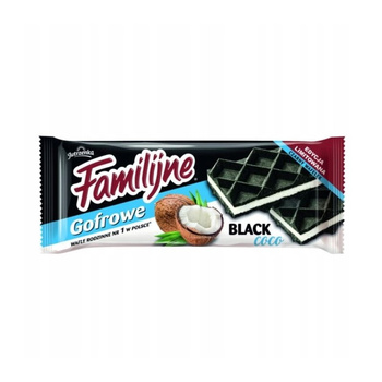 Jutrzenka Wafle Familijne Gofrowe Black Coco 140g