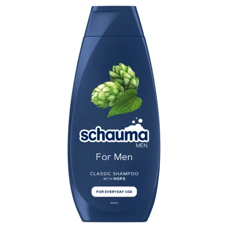 SCHAUMA DLA MĘŻCZYZN 400ML - Szampon Wzmacniający z Chmielem do Codziennego Stosowania