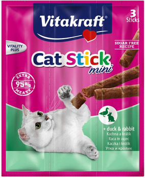 VITAKRAFT CAT STICK MINI kaczka i królik przysmak dla kota 3szt