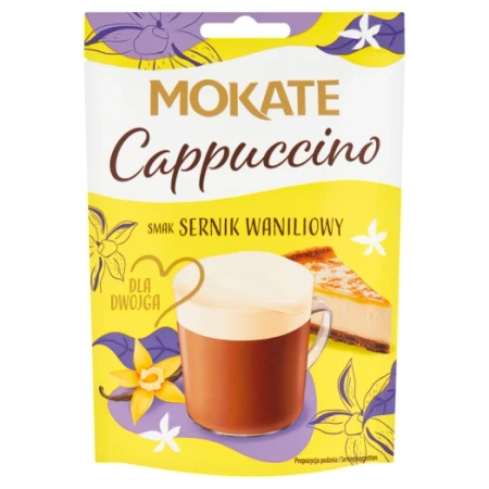 Mokate Cappuccino kawa rozpuszczalna Sernik waniliowy 40g