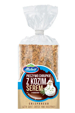 MELVIT CRISPY ŻYTNI Z SEREM KOZIM I ROZMARYNEM 130G