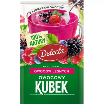 DELECTA OWOCOWY KUBEK O SMAKU OWOCÓW LEŚNYCH 30G