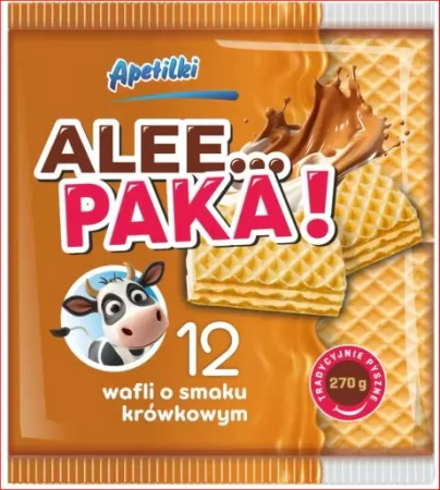 APETITKI WAFLE PRZEKŁADANE KRÓWKOWE 270G