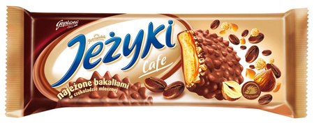 Jutrzenka Jeżyki ciastka cafe w czekoladzie mlecznej 140G