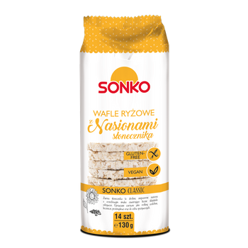 Wafle ryżowe ze słonecznikiem 130 g. Sonko