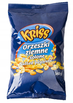 Kriss orzeszki 380g solone torebka