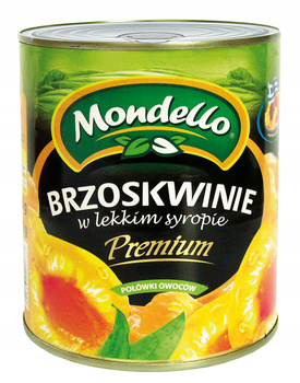 Brzoskwinie w syropie Mondello 0,82 kg