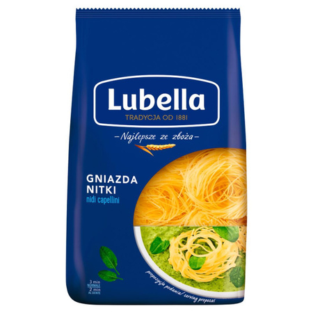 Lubella Makaron Gniazda Nitki 400 g