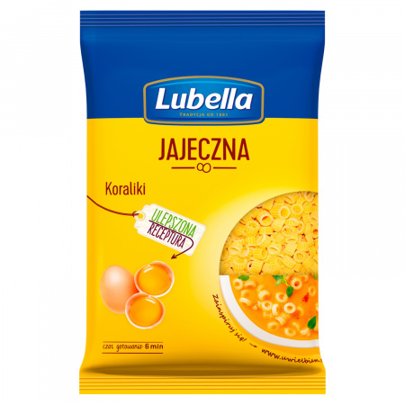 Lubella Makaron Jajeczny Koraliki 250 g