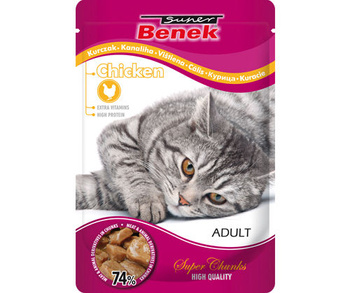 SUPER BENEK SASZETKA DLA KOTA KURCZAK 100G