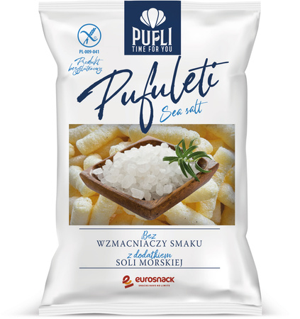 EUROSNACK PUFULETI O SMAKU SOLI MORSKIEJ 80G