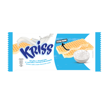 KRISS WAFELKI O SMAKU ŚMIETANKOWYM 180G