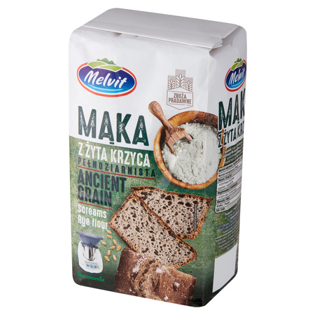 Mąka z żyta krzyca Melvit 1 kg