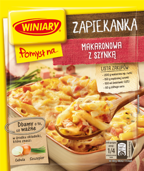 WINIARY Pomysł na... Zapiekanka makaronowa z szynką 35g