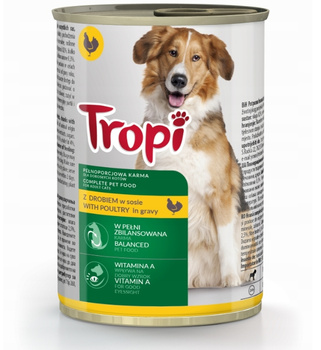 TROPI KARMA DLA PSA Z DROBIEM 415G
