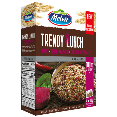 Kasza orkiszowa MELVIT Trendy Lunch 4 x 80 g