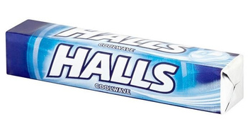 Halls Coolwave Mondelez Mentolowo-Eukaliptusowe Orzeźwiające 33,5g