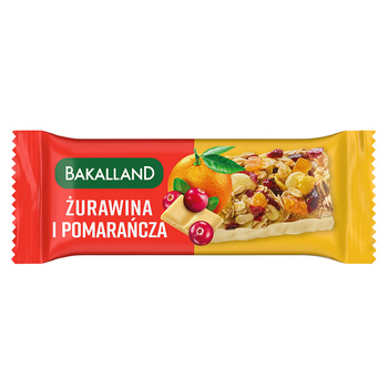 BAKALLAND BATON ŻURAWINA I POMARAŃCZA 40G
