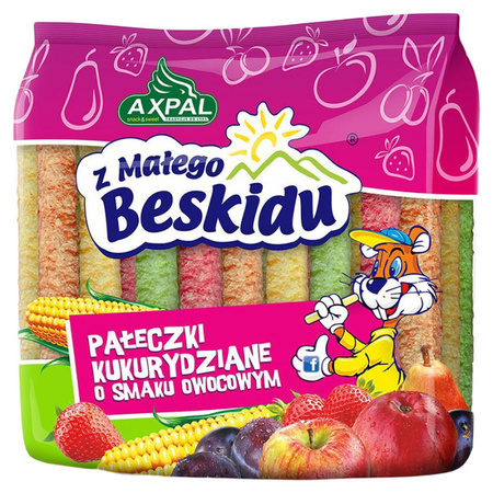 AXPAL Pałeczki kukurydziane o smaku owocowym 60G