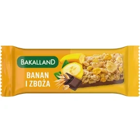 BAKALLAND BATON BANAN I ZBOŻA 40G
