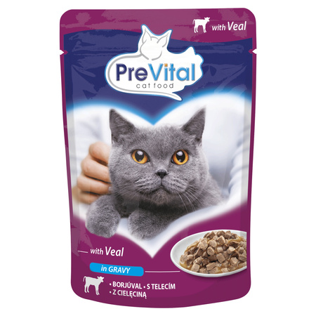 PREVITAL KARMA MOKRA Z CIELĘCINĄ W SOSIE 100G