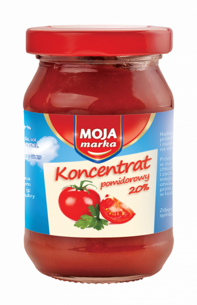 MOJA MARKA Koncentrat pomidorowy 20% 180G