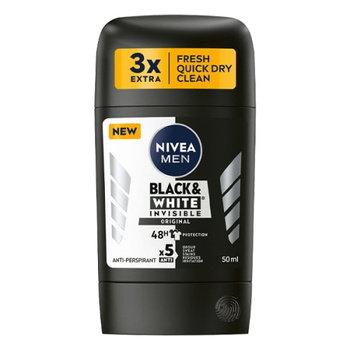 NIVEA MEN Black&White Invisible Original Antyperspirant w sztyfcie 50ml