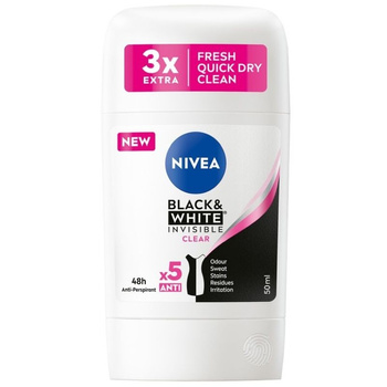 DEZODORANT NIVEA SZTYFT BLACK&WHITE CLEAN 50ML