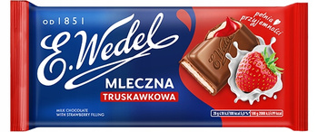 Czekolada mleczna truskawkowa E.Wedel 100 g