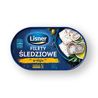Filety śledziowe w oleju Lisner 170g