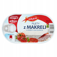 Graal Filety z makreli w sosie barbecue 170g