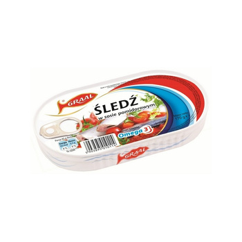 Graal Śledź w sosie pomidorowym 170g