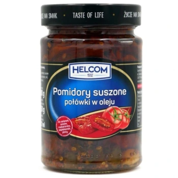 HELCOM Pomidory Suszone połówki w oleju 327ml